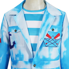 Laden Sie das Bild in den Galerie-Viewer, Mr. Smee blau Kostüm Set Descendants: Wicked Wonderland Mr. Smee Cosplay Outfit