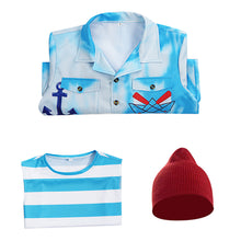 Laden Sie das Bild in den Galerie-Viewer, Mr. Smee blau Kostüm Set Descendants: Wicked Wonderland Mr. Smee Cosplay Outfit