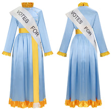 Laden Sie das Bild in den Galerie-Viewer, Mrs. Banks Kleid Mary Poppins Mrs. Banks blau Outfit 