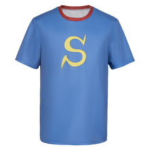 Laden Sie das Bild in den Galerie-Viewer, Okita Sougo blau T-Shirt Gintama Sougo Cosplay Outfits