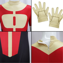 Laden Sie das Bild in den Galerie-Viewer, Oliver Grayson II - Invincible Kid Omni-Man rot gelb Jumpsuit Cosplay Outfit