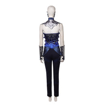 Laden Sie das Bild in den Galerie-Viewer, Prinzessin Kitana blau Kostüm Mortal Kombat Kitana Cosplay Outfit