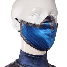 Laden Sie das Bild in den Galerie-Viewer, Prinzessin Kitana blau Kostüm Mortal Kombat Kitana Cosplay Outfit