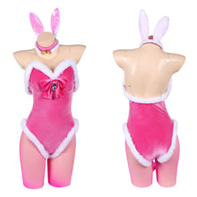 Laden Sie das Bild in den Galerie-Viewer, Prinzessin Peach rosa Bunny Girl Outfit Super Mario Peach Cosplay Kostüm