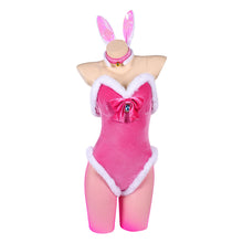Laden Sie das Bild in den Galerie-Viewer, Prinzessin Peach rosa Bunny Girl Outfit Super Mario Peach Cosplay Kostüm