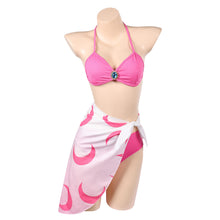 Laden Sie das Bild in den Galerie-Viewer, Prinzessin Peach Sommer Bademode 3tlg. Badeanzug Cosplay Outfit