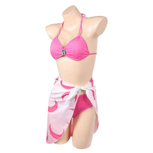 Laden Sie das Bild in den Galerie-Viewer, Prinzessin Peach Sommer Bademode 3tlg. Badeanzug Cosplay Outfit