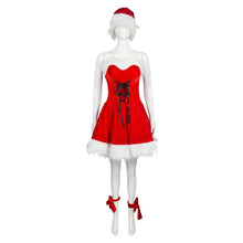 Laden Sie das Bild in den Galerie-Viewer, Red Dance rot Kleid Weihnachtskleid Damen Cosplay Kostüm
