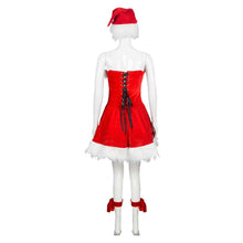 Laden Sie das Bild in den Galerie-Viewer, Red Dance rot Kleid Weihnachtskleid Damen Cosplay Kostüm