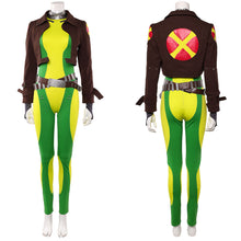 Laden Sie das Bild in den Galerie-Viewer, Rogue Marvel Rivals Mrs. X gelb Jumpsuit Cosplay Kostüm