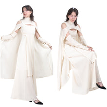 Laden Sie das Bild in den Galerie-Viewer, Sheltay Retrac weiß Outfit Alderaan Sheltay Cosplay Kostüm