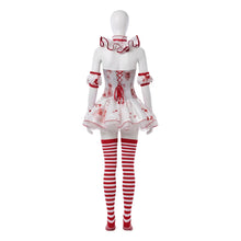 Laden Sie das Bild in den Galerie-Viewer, Terrifier weiß-rot Clown Kostüm Cosplay Outfit
