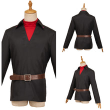 Laden Sie das Bild in den Galerie-Viewer, The Black Phone The Grabber schwarz Kostüm Cosplay Outfits