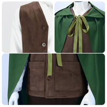 Laden Sie das Bild in den Galerie-Viewer, The Lord of the Rings Frodo Baggins grün Kostüm Cosplay Outfits