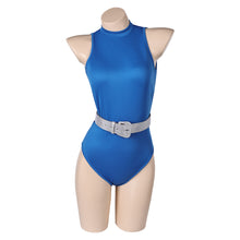 Laden Sie das Bild in den Galerie-Viewer, The Substance (2024) Die Substanz Elizabeth blau einteiliger Badeanzug Damen Bademode Cosplay Outfits