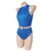 Laden Sie das Bild in den Galerie-Viewer, The Substance (2024) Die Substanz Elizabeth blau einteiliger Badeanzug Damen Bademode Cosplay Outfits