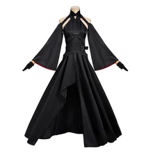 Laden Sie das Bild in den Galerie-Viewer, Velvet schwarz Kleid The Ribbon Hero 2026 Velvet Cosplay Outfit