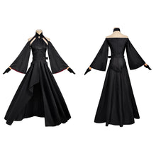Laden Sie das Bild in den Galerie-Viewer, Velvet schwarz Kleid The Ribbon Hero 2026 Velvet Cosplay Outfit
