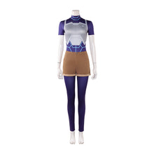 Laden Sie das Bild in den Galerie-Viewer, Zoe Thompson blau Kostüm Set Invincible Tech Jacket Cosplay Outfit