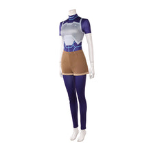 Laden Sie das Bild in den Galerie-Viewer, Zoe Thompson blau Kostüm Set Invincible Tech Jacket Cosplay Outfit