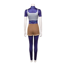 Laden Sie das Bild in den Galerie-Viewer, Zoe Thompson blau Kostüm Set Invincible Tech Jacket Cosplay Outfit