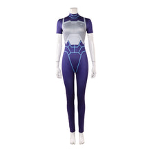 Laden Sie das Bild in den Galerie-Viewer, Zoe Thompson blau Kostüm Set Invincible Tech Jacket Cosplay Outfit