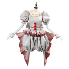 Laden Sie das Bild in den Galerie-Viewer, IT Pennywise Es The Clown Cosplay Kostüm Halloween Karnival weiblich Kostüm