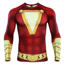 Laden Sie das Bild in den Galerie-Viewer, DC Shazam! Billy Batsons Top Tee Kurzarm Rundhals T-Shirt Herren Hemd