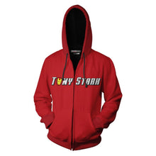 Laden Sie das Bild in den Galerie-Viewer, Avengers 4 Endgame Avengers: Infinity War - Part II Iron Man Tony Stark Jacke mit Kaputze Langarm Rot