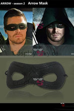 Laden Sie das Bild in den Galerie-Viewer, Green Arrow Oliver Queen Augenklappe Maske Cosplay Stuetze