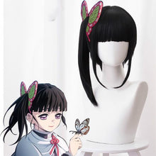 Laden Sie das Bild in den Galerie-Viewer, Kanao Tsuyuri Kostüm Demon Slayer Tsuyuri Cosplay Schuhe Perücke