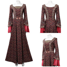 Laden Sie das Bild in den Galerie-Viewer, House of the Dragon Cosplay Alicent Hightower Kostüm Outfits Halloween Karneval Kleid