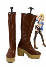 Laden Sie das Bild in den Galerie-Viewer, Fairy Tail Lucy Heartfilia Schuhe Cosplay Schuhe Stiefel Version B