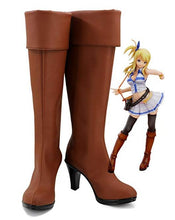 Laden Sie das Bild in den Galerie-Viewer, Fairy Tail Lucy Heartfilia Schuhe Cosplay Schuhe Stiefel