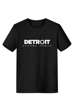 Laden Sie das Bild in den Galerie-Viewer, Detroit: Become Human Logo T-Shirt Tee Kurzarm Baumwollshirt Top Schwarz O-Neck Herren