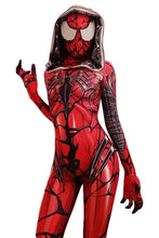 Laden Sie das Bild in den Galerie-Viewer, Gwen Spider Dye Gwen Stacy Red Venom Gwen Carnage Symbiote Spiderman Cosplay Kostüm