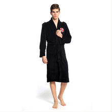 Laden Sie das Bild in den Galerie-Viewer, Resident Evil Umbrella Corporation Robe Bathrobe Bademantel Schwarz für Erwachsene Herren Männer Kostüm Gr. M/L