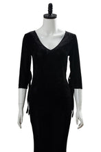 Laden Sie das Bild in den Galerie-Viewer, The Addams Family Die Addams Family Morticia Addams Cosplay Kostüm Kleid Schwarz