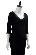 Laden Sie das Bild in den Galerie-Viewer, The Addams Family Die Addams Family Morticia Addams Cosplay Kostüm Kleid Schwarz