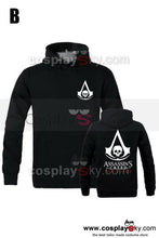 Laden Sie das Bild in den Galerie-Viewer, Assassin's Creed 4 Black Cosplay Kapuzenpulli Kostuem