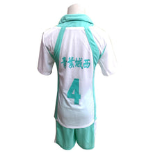 Laden Sie das Bild in den Galerie-Viewer, Haikyuu Iwaizumi Hajime Aoba Johsai High School Trikot NO.4 Cosplay Kostüm - cosplaycartde