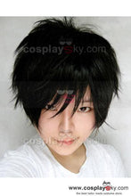 Laden Sie das Bild in den Galerie-Viewer, Durarara Orihara Izaya Cosplay Kurzfristig Schwarz Perücke