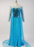 Laden Sie das Bild in den Galerie-Viewer, Frozen Die Eiskönigin Elsa Kleid Abendkleid Cosplay Kostüm