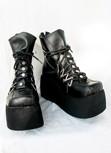 Laden Sie das Bild in den Galerie-Viewer, Gothic &amp; Punk Schwarz Stiefel Maßgeschneiderte