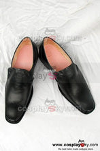 Laden Sie das Bild in den Galerie-Viewer, Gothic Männlich Pointed Schuhe Schwarz Maßgeschneiderte