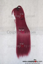 Laden Sie das Bild in den Galerie-Viewer, Puella Magi Madoka Magica Sakura Kyoko Cosplay Perücke Wine Rot 90cm