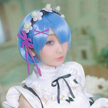 Laden Sie das Bild in den Galerie-Viewer, Re:Null das Leben in einer anderen Welt von Zero Rem Cosplay Perücken.