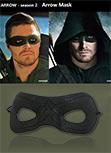 Laden Sie das Bild in den Galerie-Viewer, Green Arrow Oliver Queen Augenklappe Maske Cosplay Stuetze